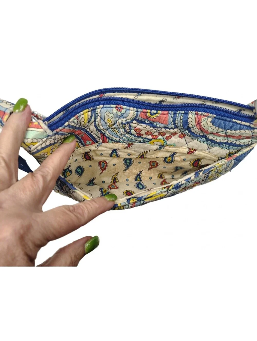 Vera Bradley Crossbody Bags Set of 2 Quilted Cotton Paisley Print